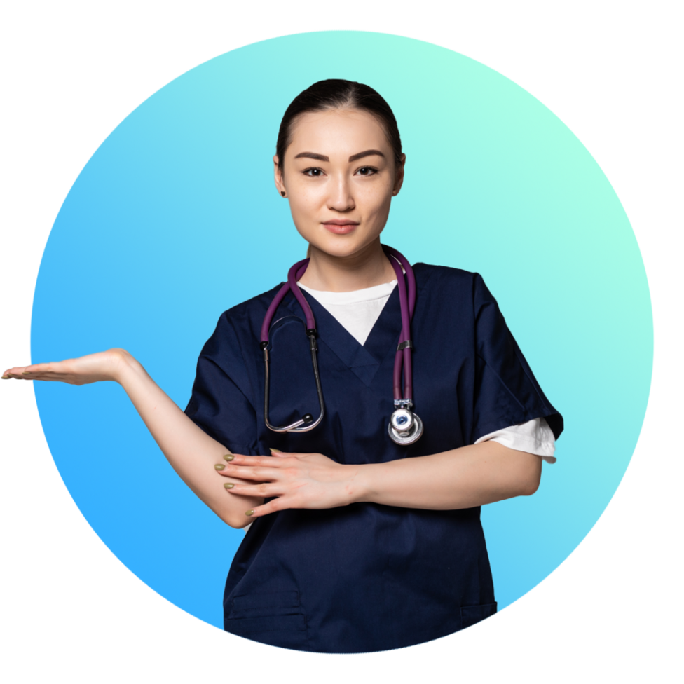 Perawat Fwb Homecare melakukan cek kesehatan